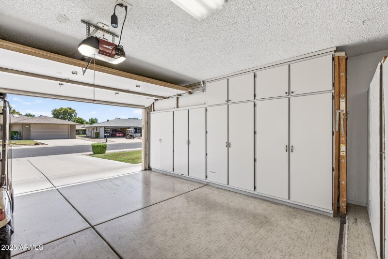 Garage with Built-Ins