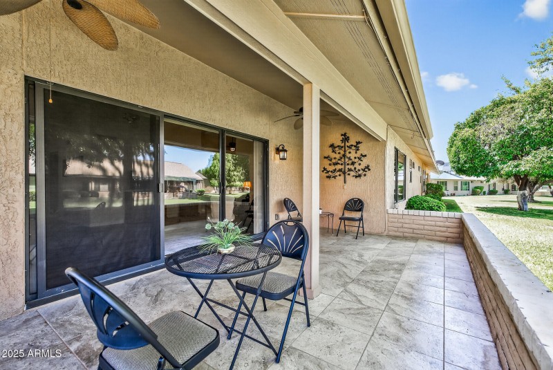 Back Patio towards Living Room