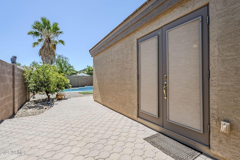 Side patio doors
