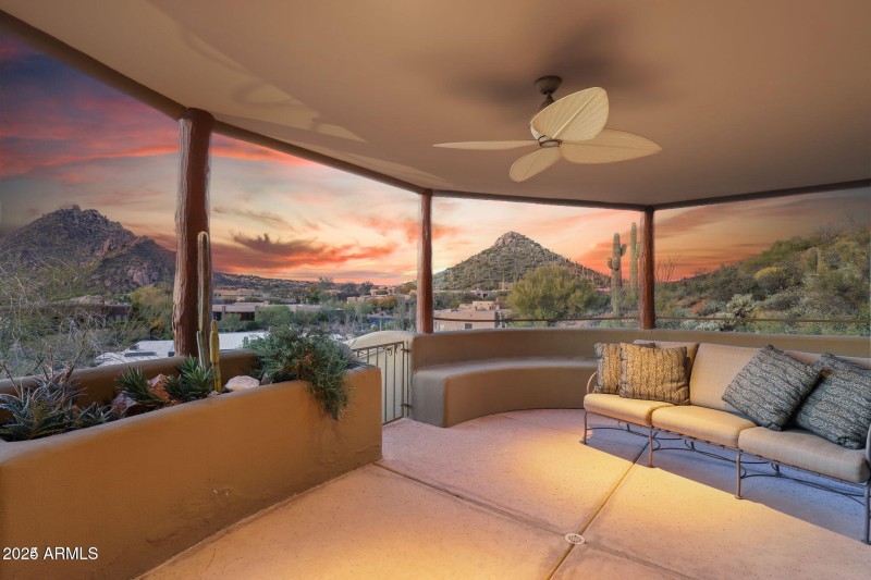 Primary patio sunset