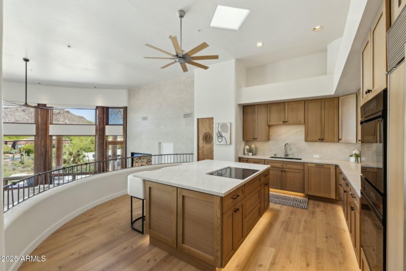 kitchen overlooking great room