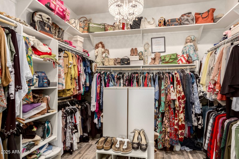 Primary closet, lots of space!