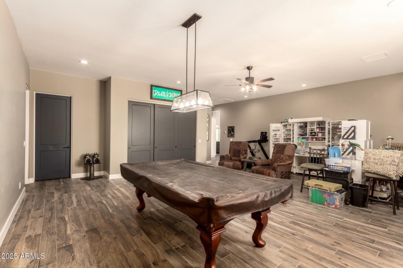 Game room with storage