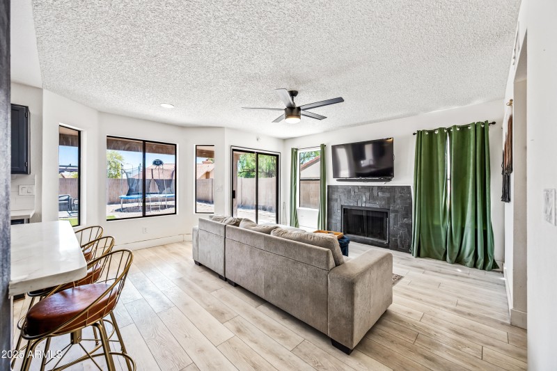 Bay window in living area