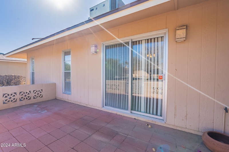 Rear Patio