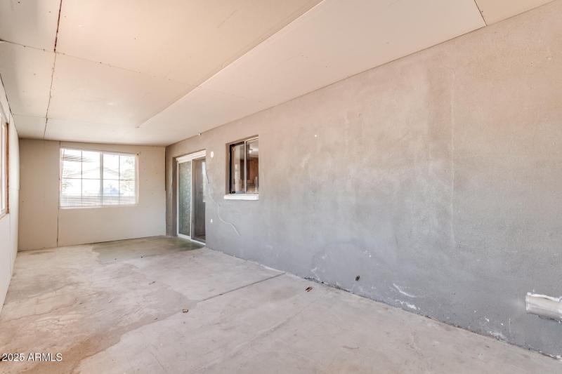 Enclosed patio