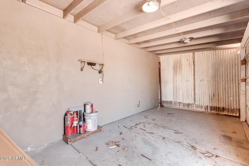 Storage room view