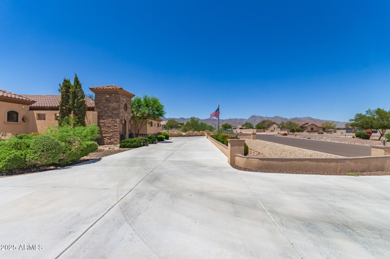 Concrete driveway