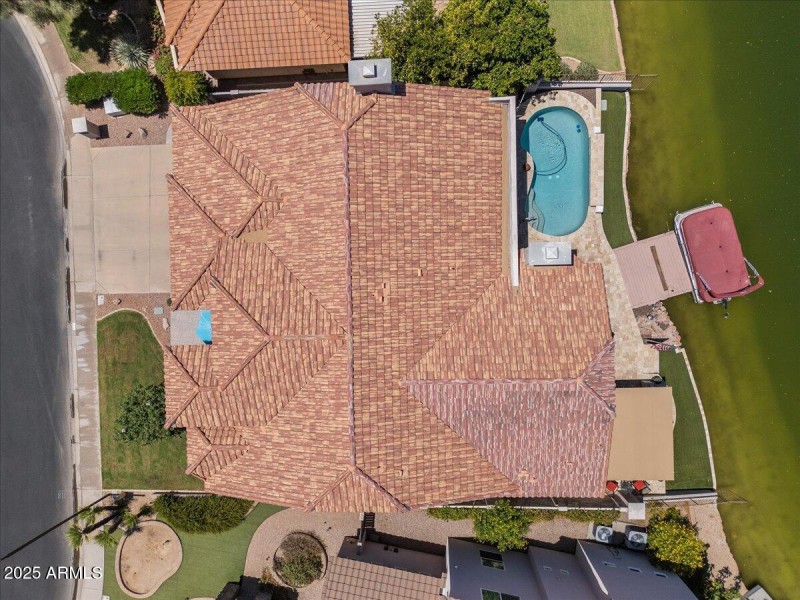 Aerial birds eye