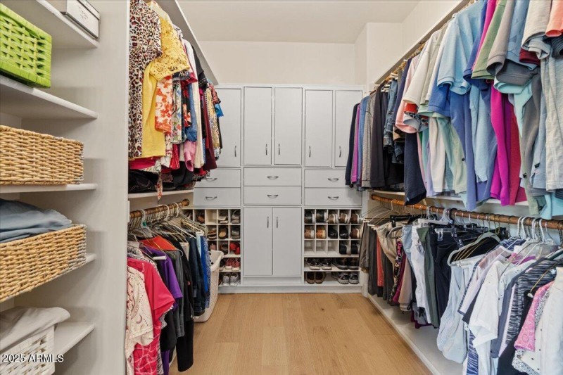 Primary closet