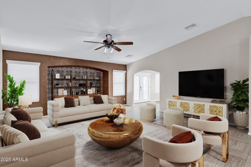Virtually Staged Great Room