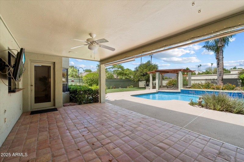 Covered patio