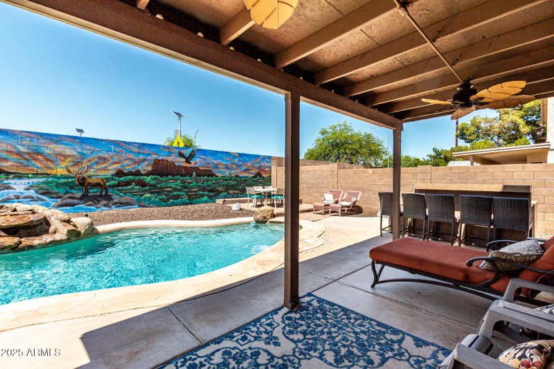Covered patio