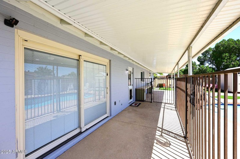 Great covered patio