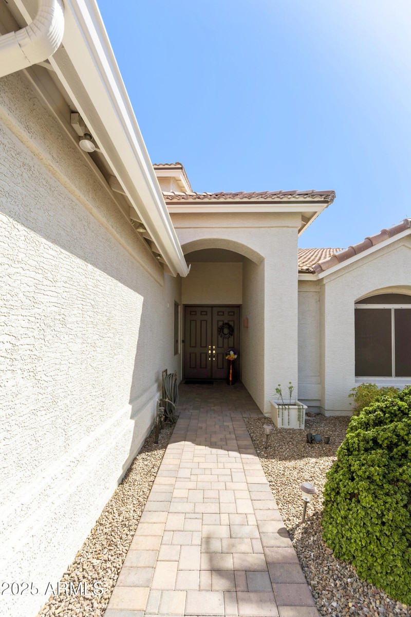 Walkway to entry