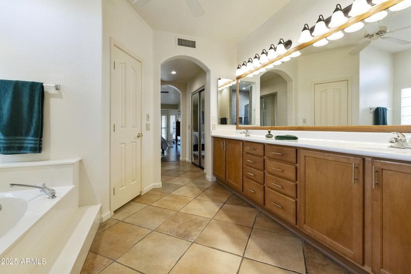 Primary suite bathroom