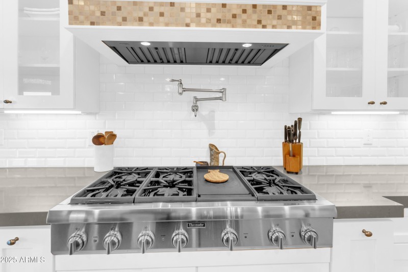 pot filler and stove