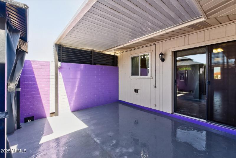 Covered patio