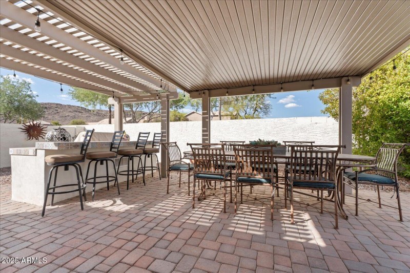 Covered Patio Dining Space