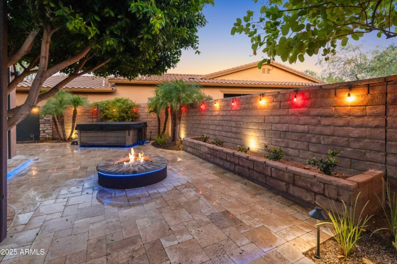 Firepit and Spa