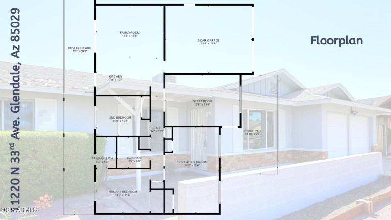 Floorplan 11229 N 33rd Ave. Glendale, Az