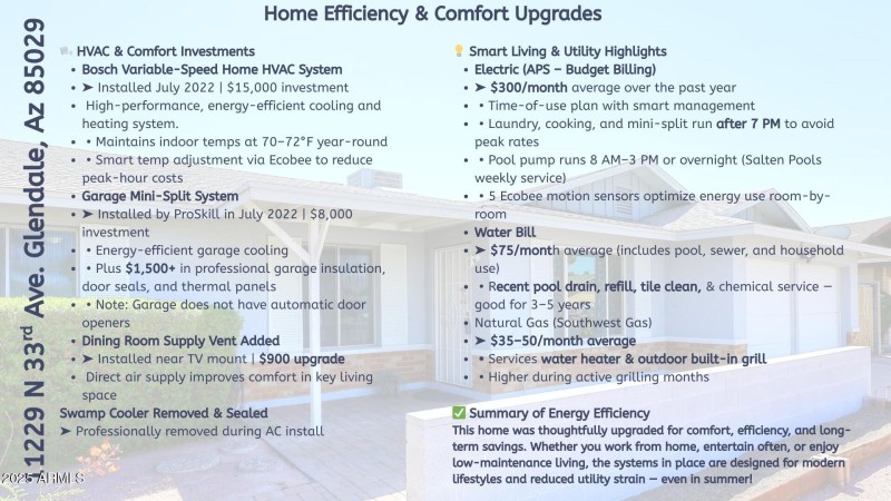 Home effiency Comfort Upgrades