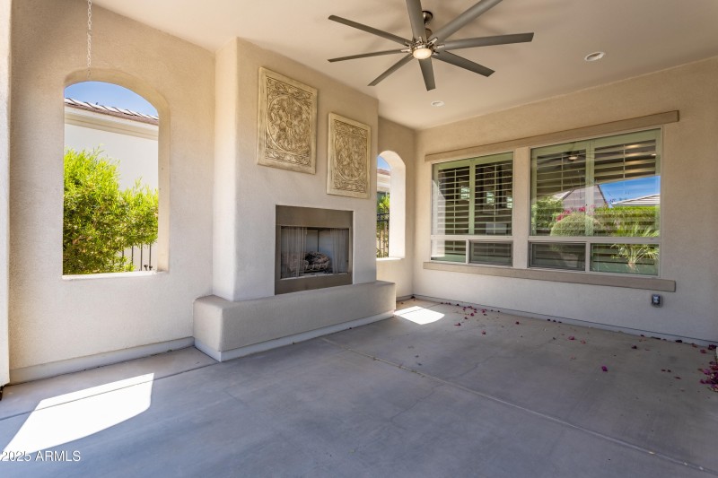 Looking into Back patio