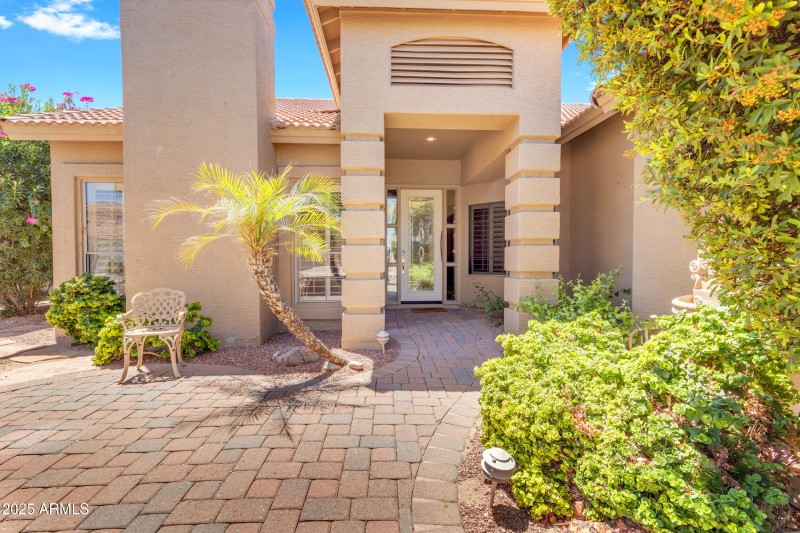 Front courtyard entry