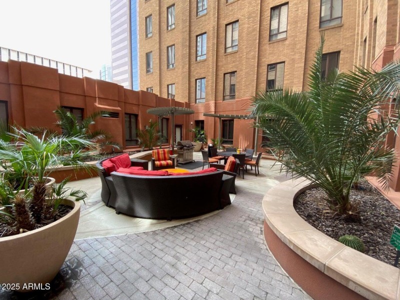 Open air courtyard