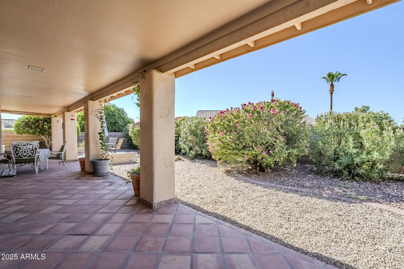 Fully Covered Back Patio