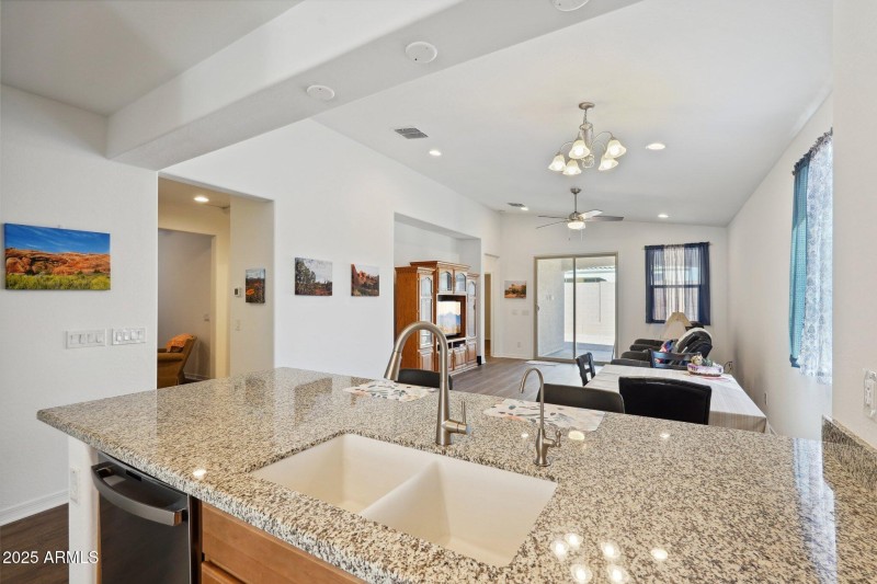 View of Great Room from Kitchen