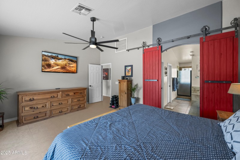 Tv mount on master bedroom wall