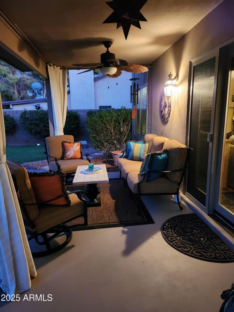 Patio at Night