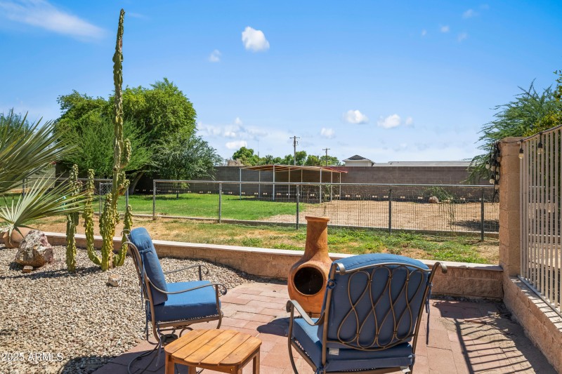 Chiminea patio