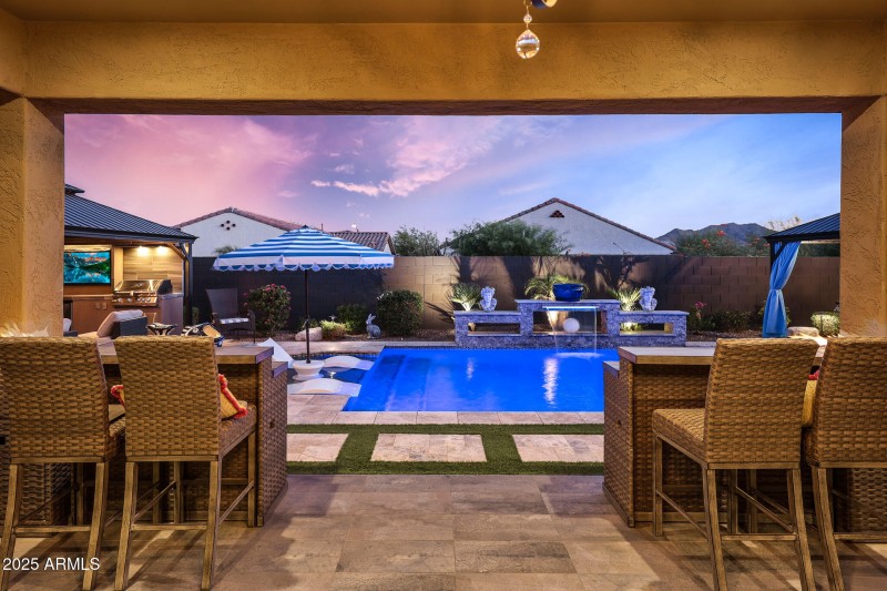 View from patio