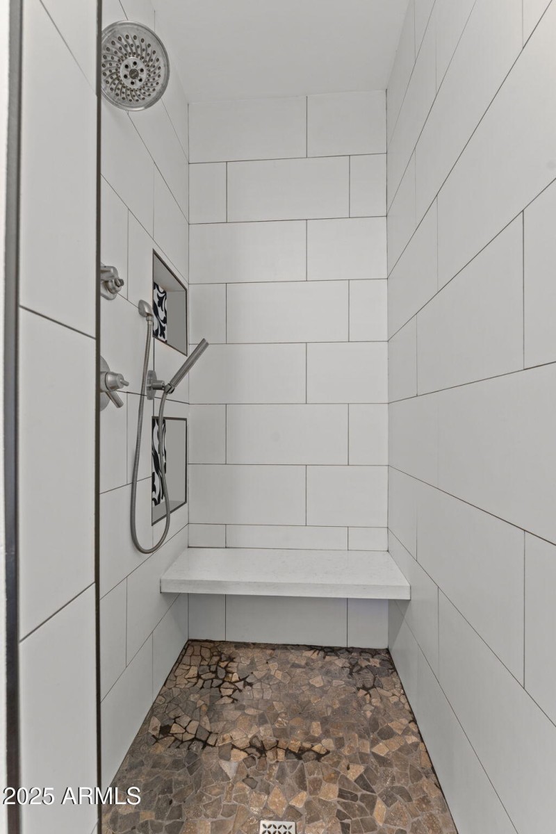 Remodeled primary shower