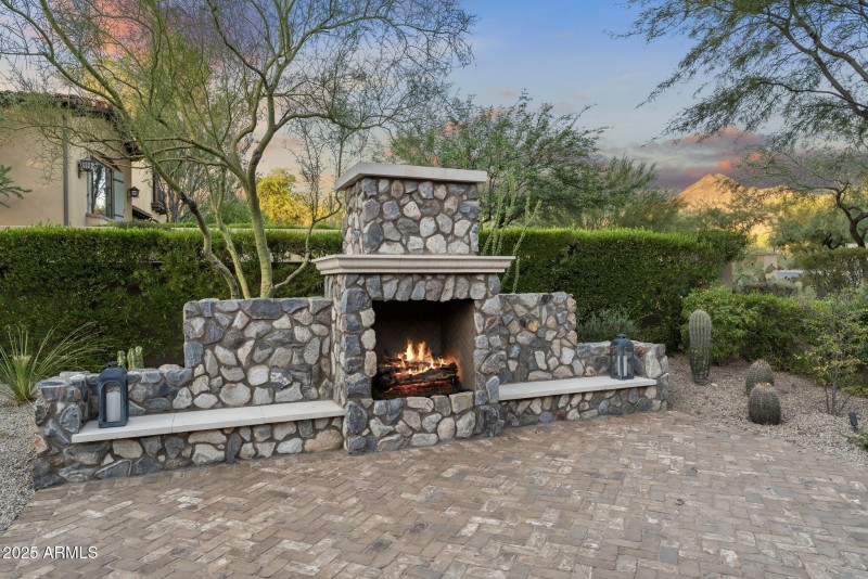 Courtyard Fireplace