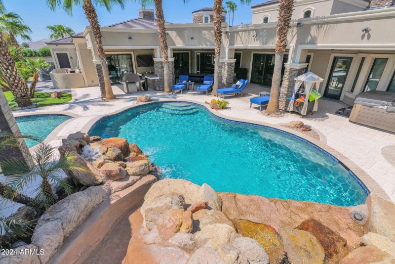 spacious pool