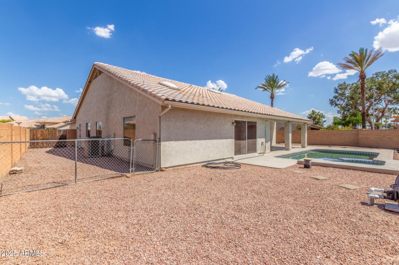 Large backyard