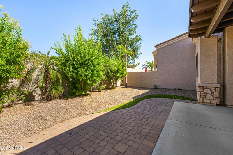 Lush landscaping