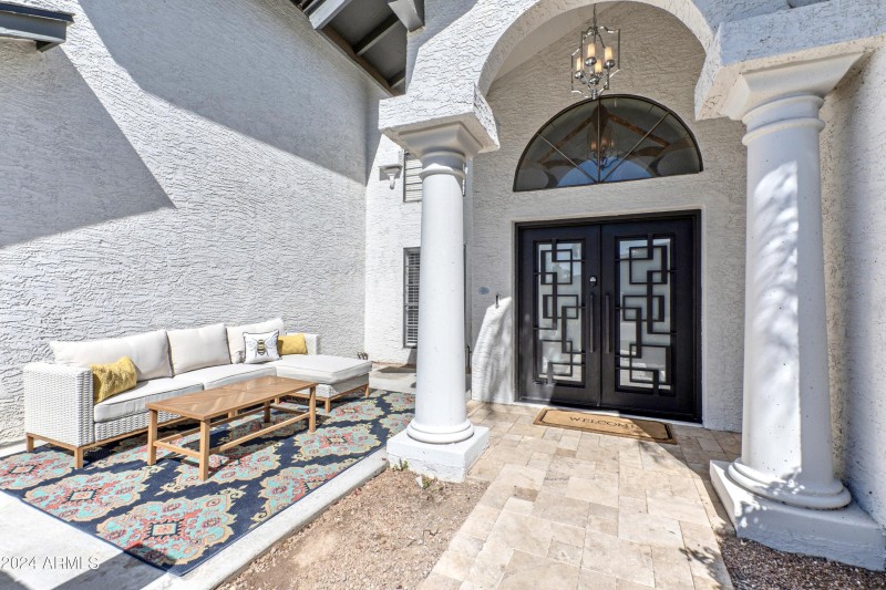 entryway and porch