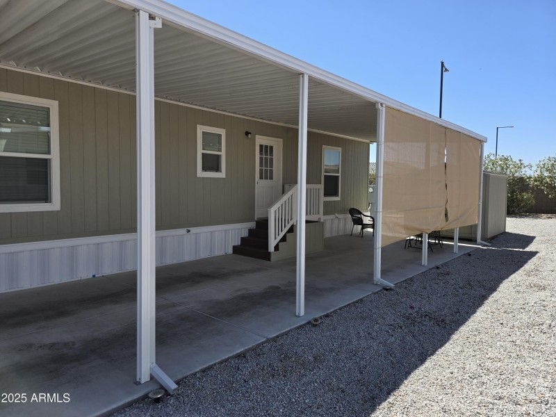 Carport and backdoor