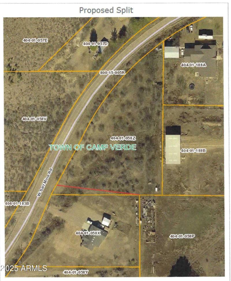 Proposed new lot line