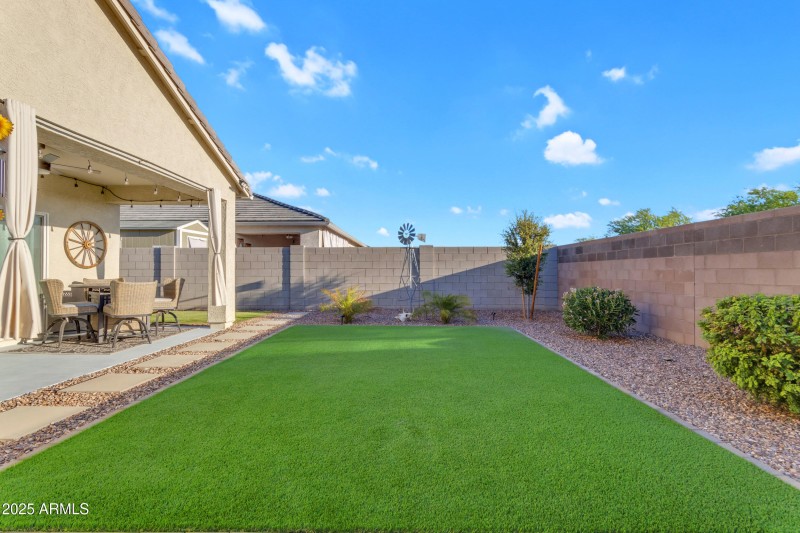 Backyard Turf Area