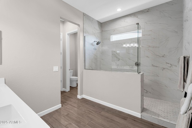 Master shower