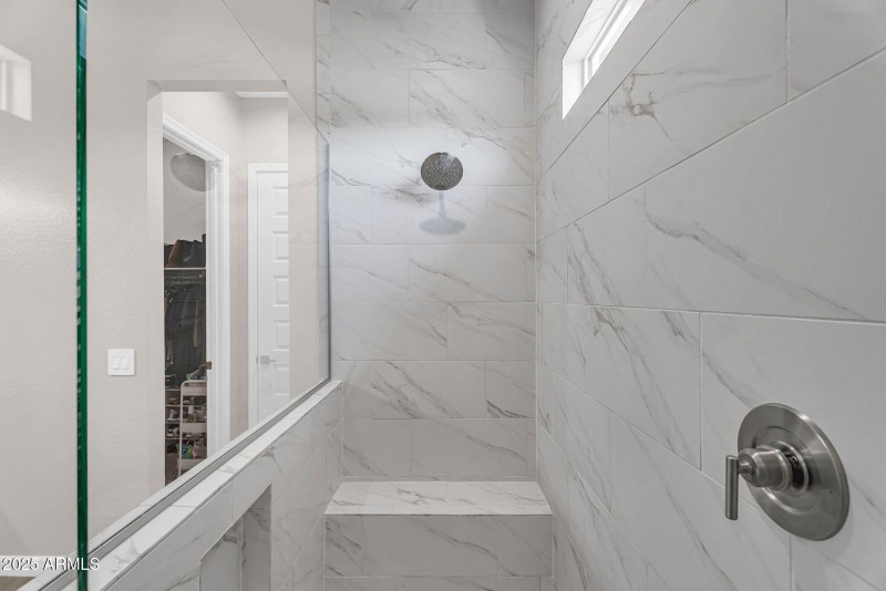 Master shower