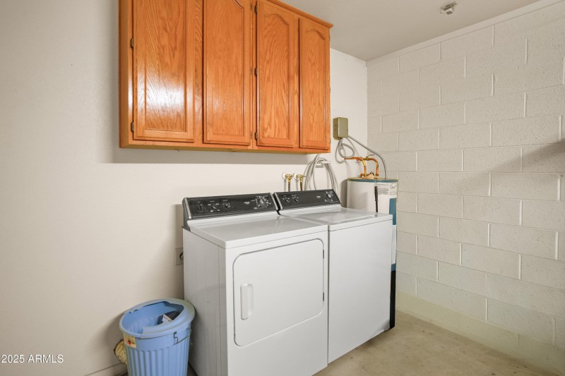 Laundry in Garage