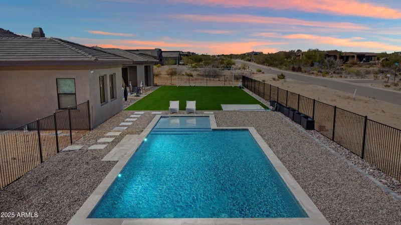 pool drone twilight
