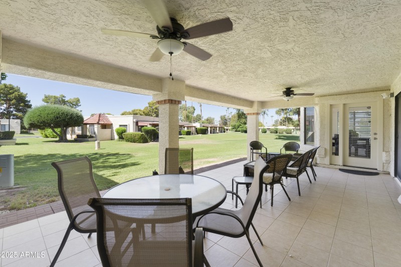 Covered patio