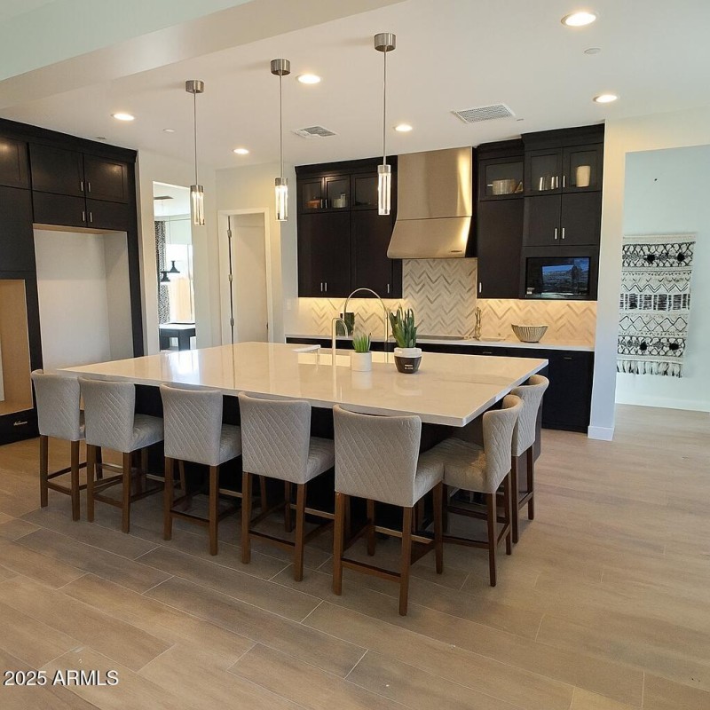 Kitchen Island with barstools